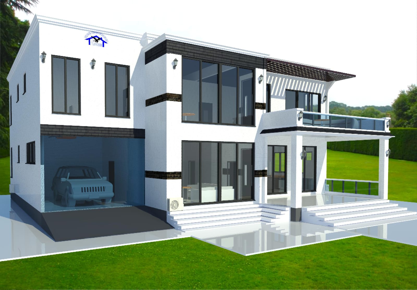 Modern Villa with Garage